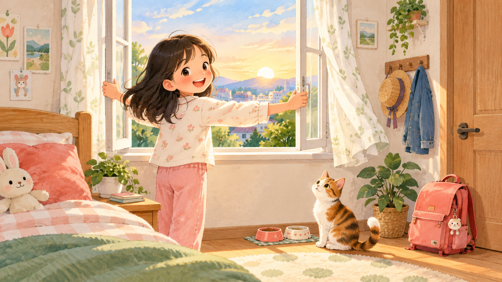 Mina's Morning 삽화