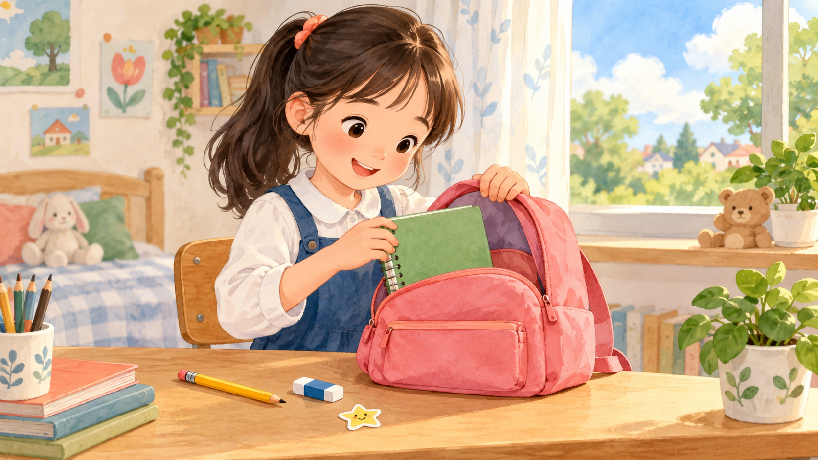Sumi's School Bag 삽화