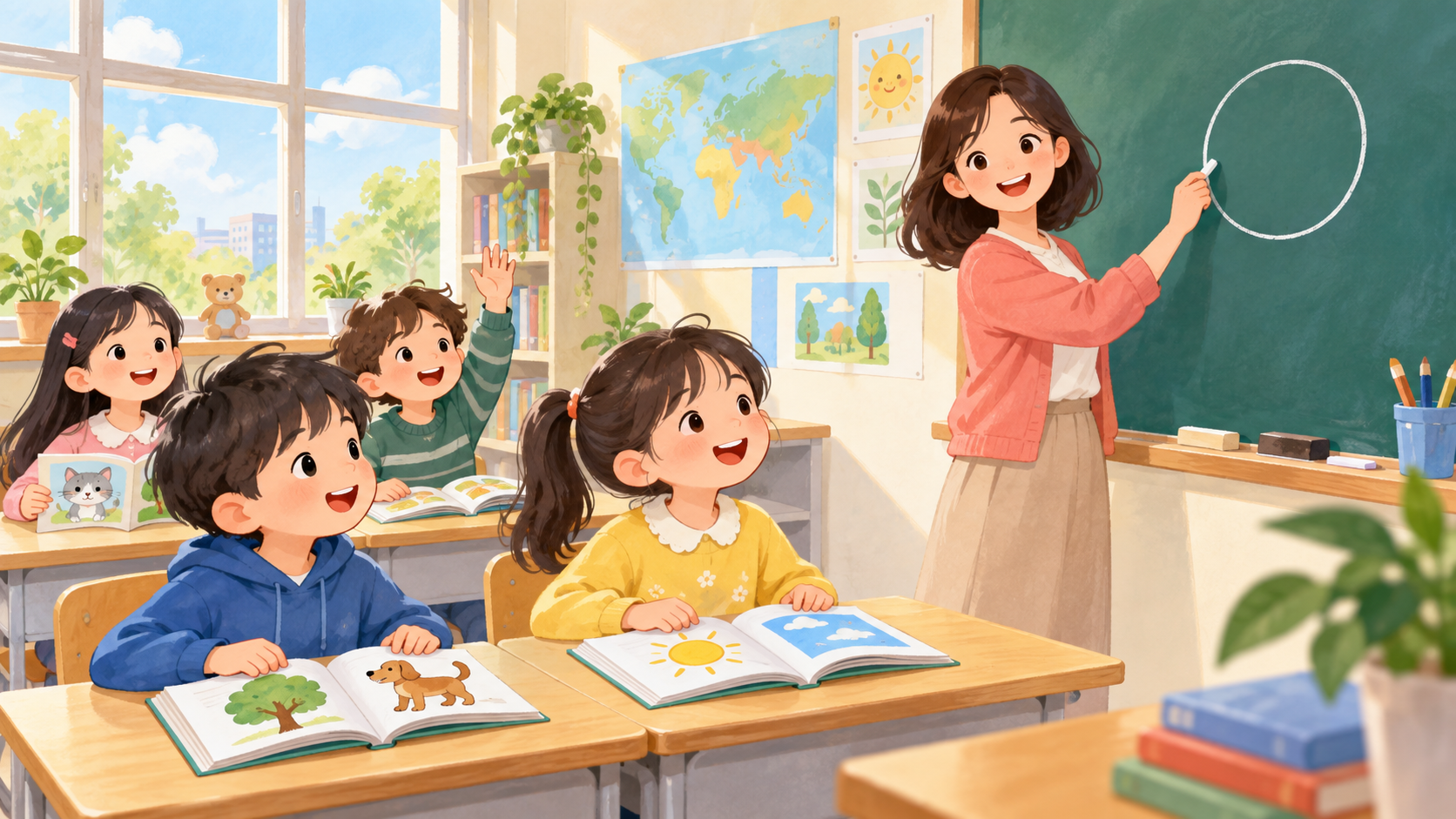 English Class 삽화