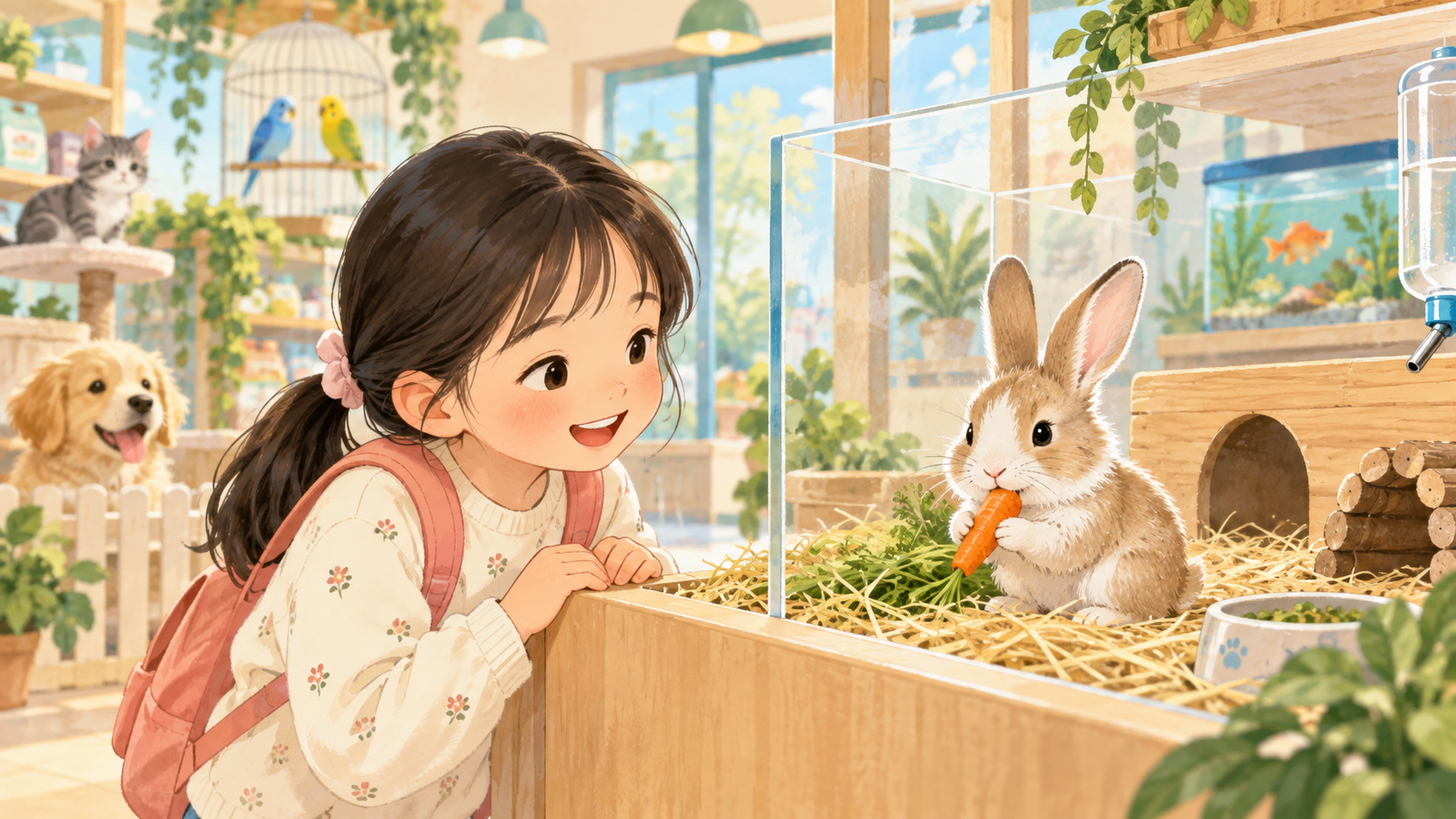 At the Pet Shop 삽화